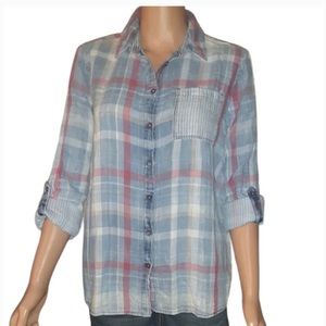 Mavi Button Down Flannel Shirt Small